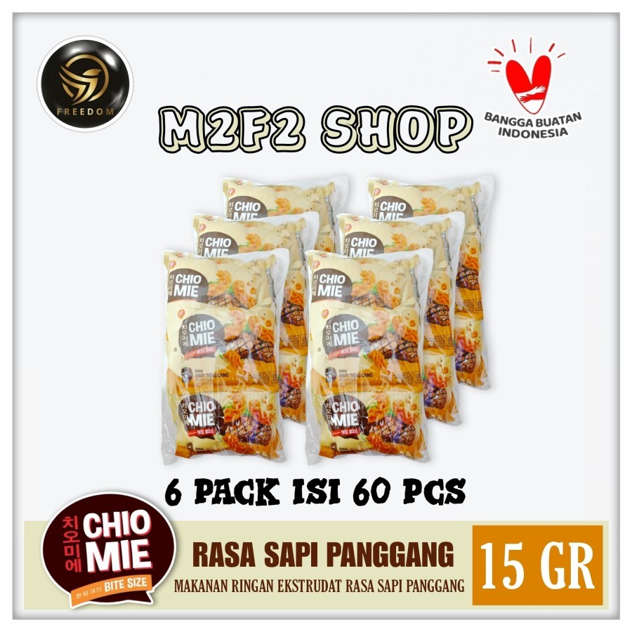 

Chio Mie Bite Size Roast Beef | Snack Camilan Rasa Sapi Panggang - 15 gr (Kemasan 6 Pack)