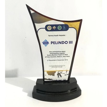 Plakat Kayu Model Layar - Vandel Kayu Magang