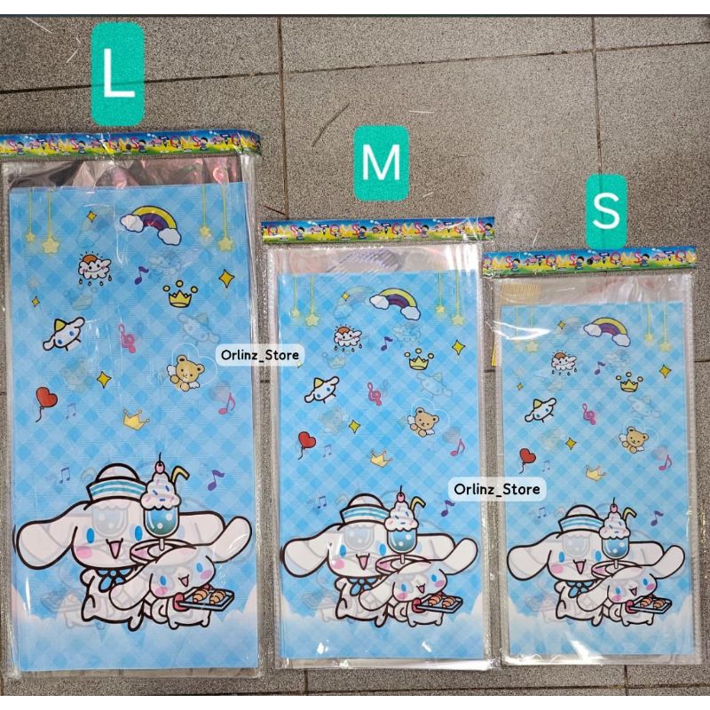 

Terlaris (isi10 pcs) Plastik Opp Karakter Cinamoroll Ukuran Small | Medium | Large / Bingkisan Ulang Tahun