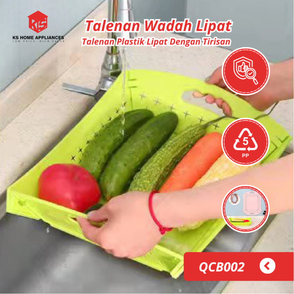 KS Talenan Wadah Lipat Wadah Talenan Plastik Lipat Dengan Tirisan