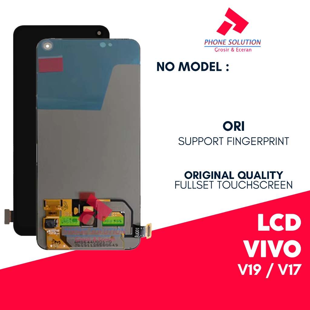 LCD Vivo V19 / LCD Vivo V17 Fingerprint Original Fullset Touchscreen - Garansi 1 Bulan