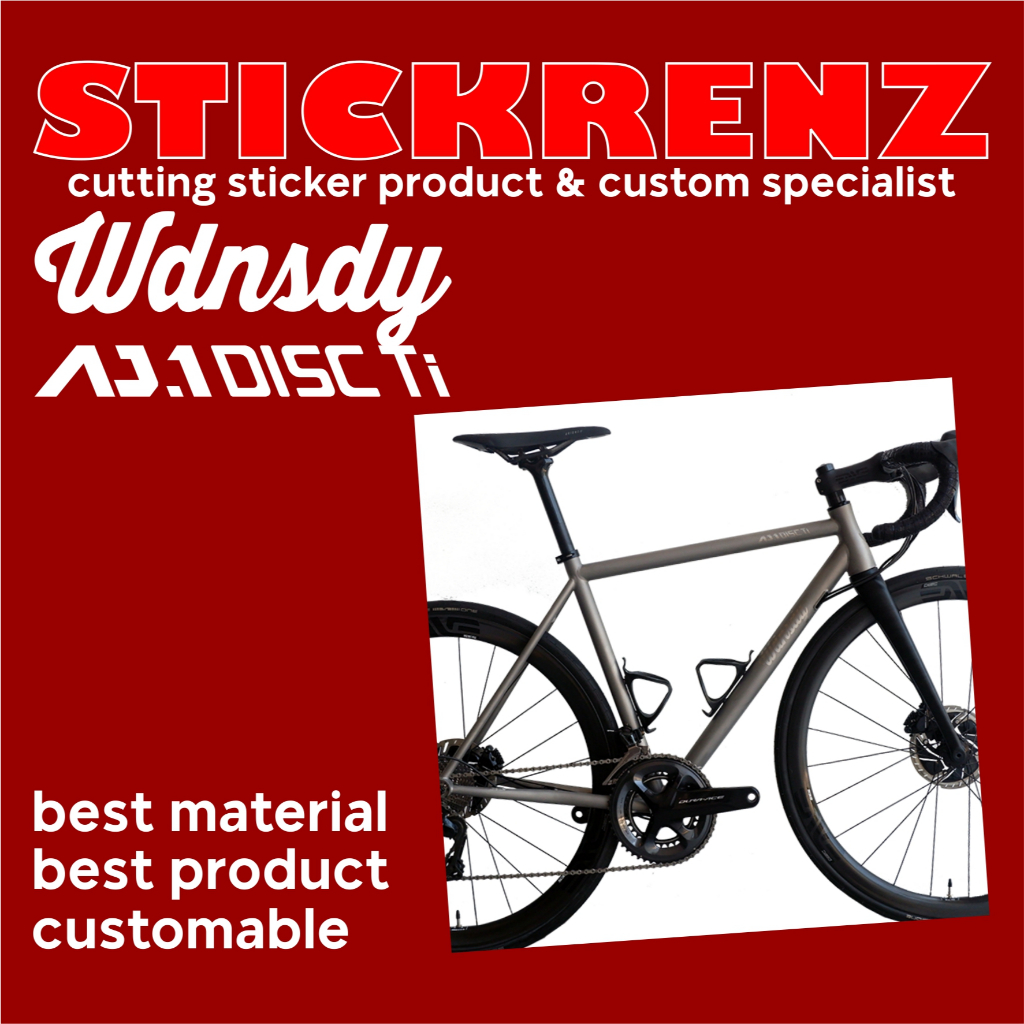 Cutting Sticker Stiker Sepeda Wdnsdy AJ1 03 Custom