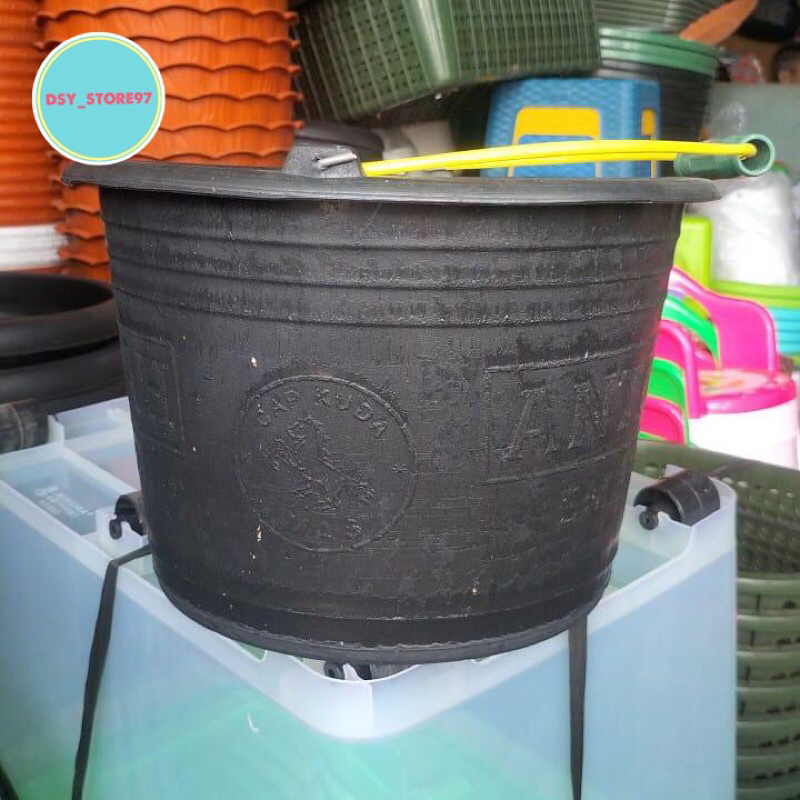 Ember cor hitam 18 karet Cap kuda yasindo anti pecah