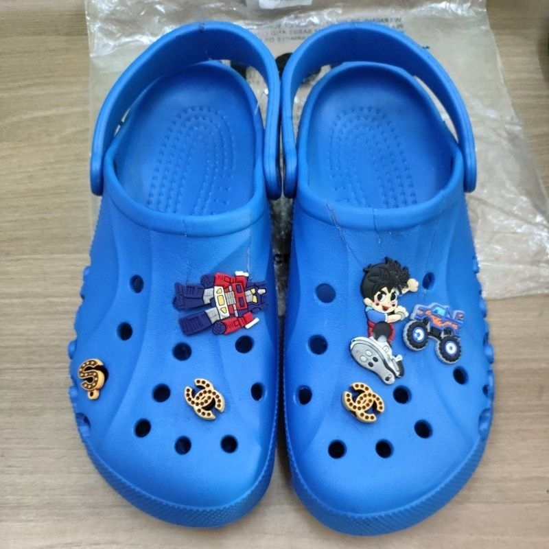 SENDAL CROCS CLASSIC BAYA BIRU ELECTRIC RIJECT CUTTING GUNTING DILEM KEMBALI ASLI ORIGINAL AUTHENTIC