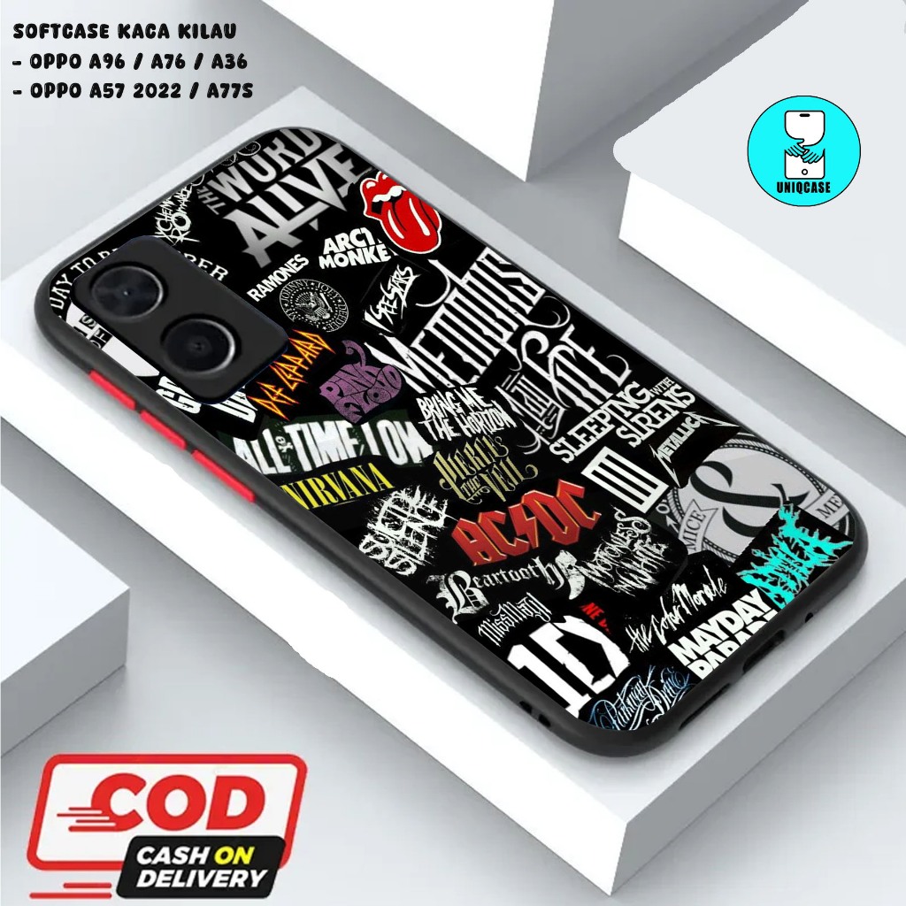 UNIQ  CASE SOFTCASE GLOSSY (KACA KILAU) OPPO A96 / A76 / A36 || OPPO A57 2022 / A77S dan ALL TYPE SM
