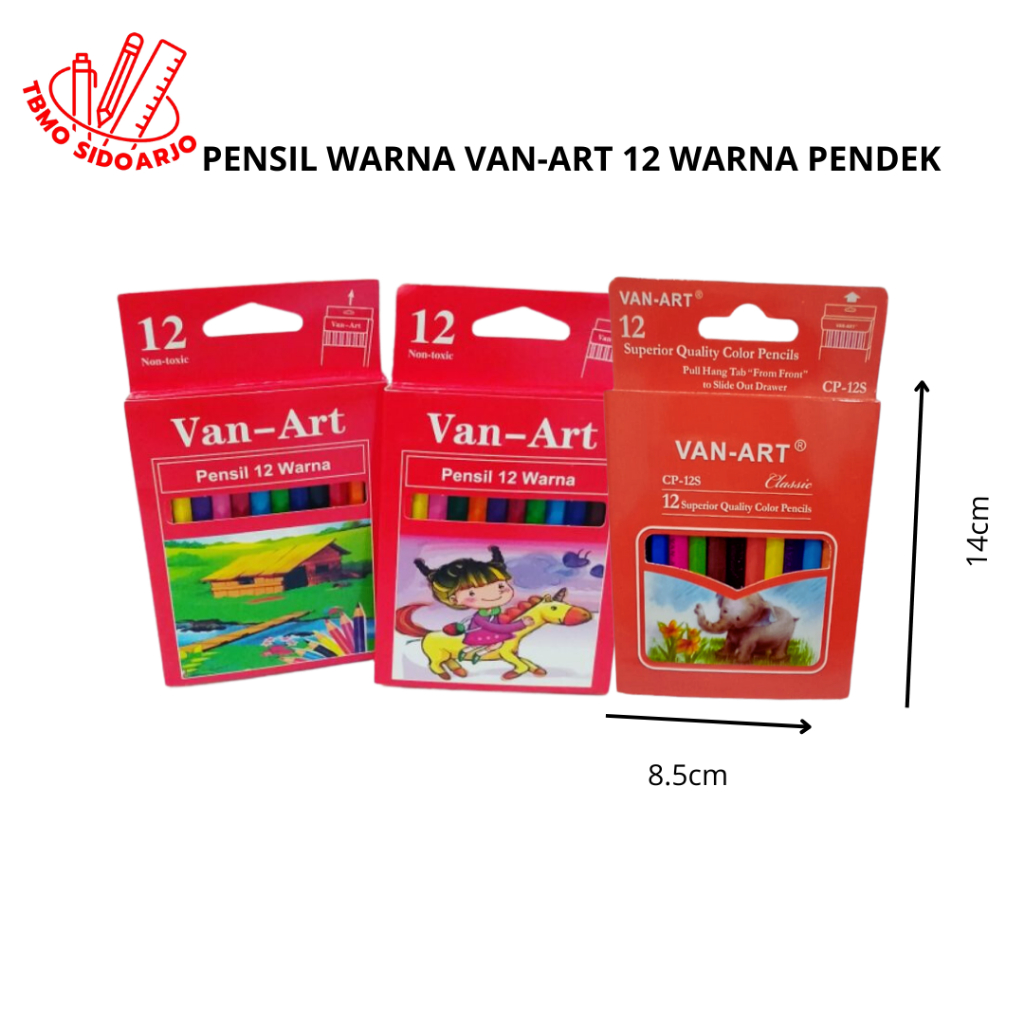 

TBMO Pensil Warna Van Art / Van-Art 12 Warna CP-125