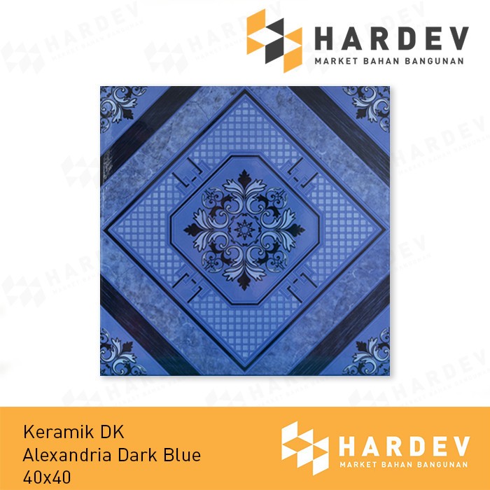 Keramik Lantai DK Ceramica Alexandria Dark Blue Uk. 40x40