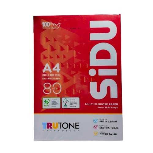 

KERTAS HVS A4 80 GRAM SIDU