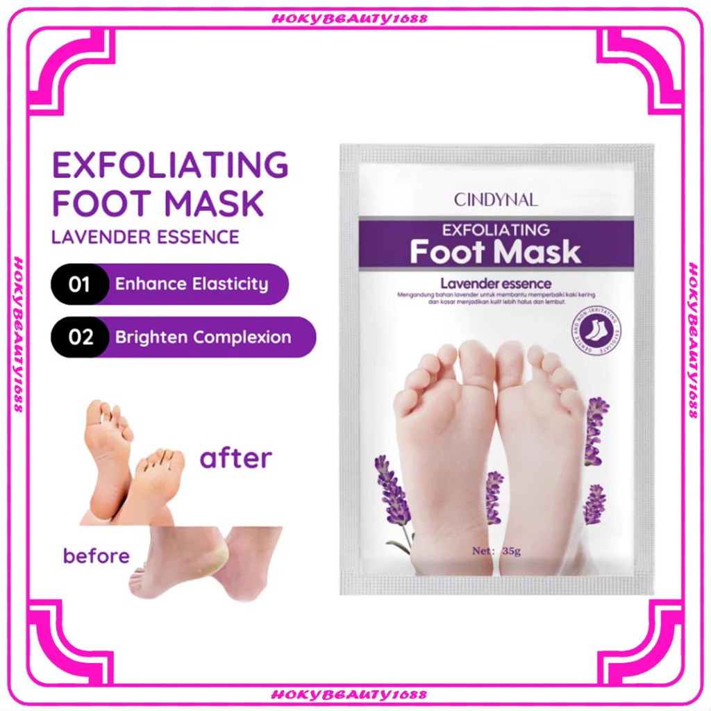 HB Cindynal Masker Kaki Perawatan Tumit Kaki Kering Pecah Pengelupas Kulit Mati Foot Mask