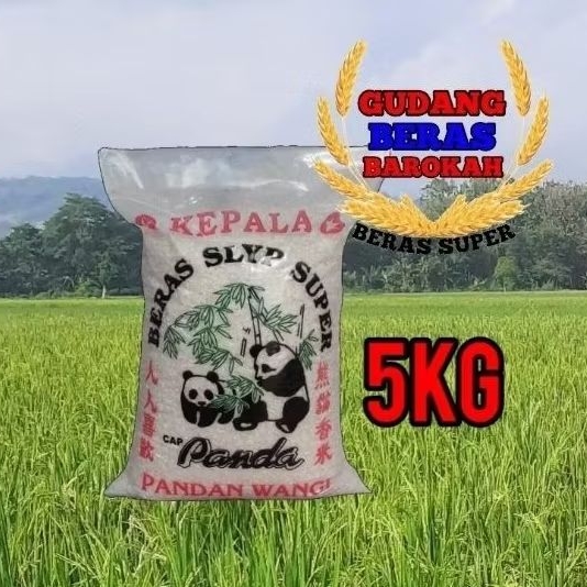 

BERAS PANDAN WANGI CAP PANDA 5KG,10KG,20KG