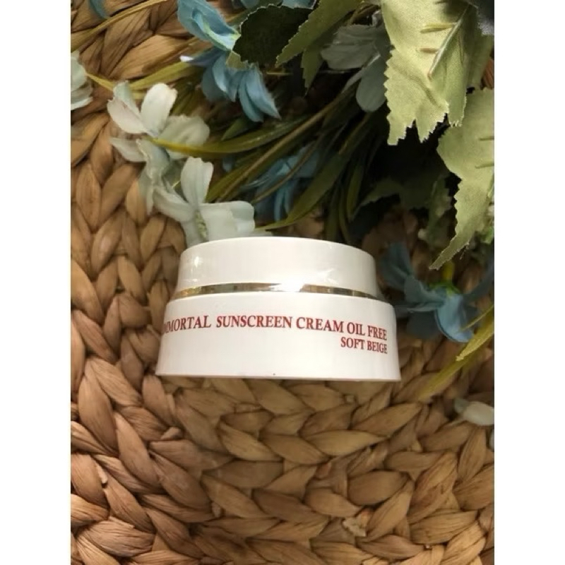 immortal sunscreen cream oil free soft beige