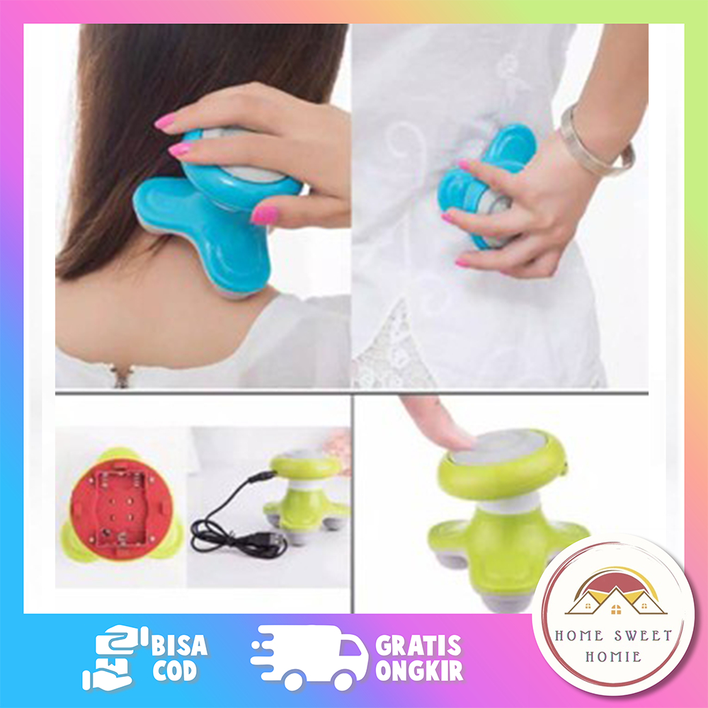 Alat Pijat Mini Elektrik Portable Alat Pijat Getar Genggam Mimo Mini Electric Massager