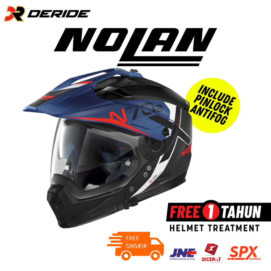Nolan N70.2 X Bungee N-Com 038 Helm Modular Crossover SNI ORIGINAL N702 N70 2
