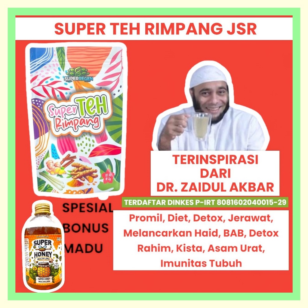 

Teh Herbal Pelancar Haid Alami Super teh rimpang | SUPER TEH RIMPANG RIMPANG DETOX LEMAK | JSR dr. ZAIDUL AKBAR DETOX LEMAK | TEH CELUP RIMPANG | JAMU HERBAL ALAMI | OBAT ASAM LAMBUNG JSR dr. ZAIDUL AKBAR VIRAL EH DIET AMAN TERLARIS