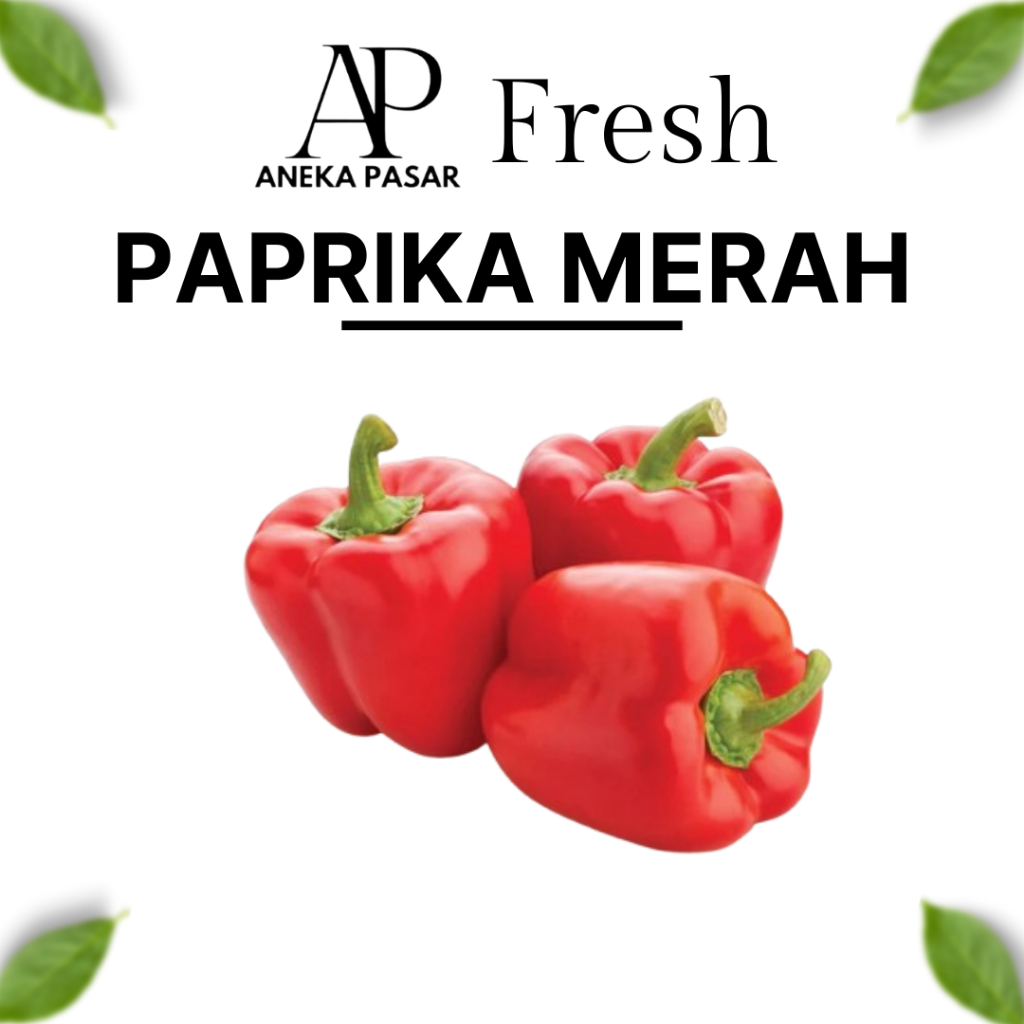 

PAPRIKA MERAH - Berat 500 Gram Sayur Sayuran Segar