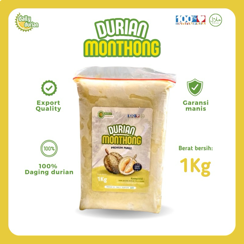 

Daging Durian Montong Palu Parigi 1 Kg | Daging Durian Kualitas Ekspor