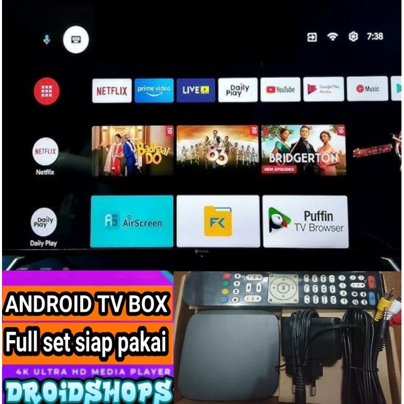 Android TV Box STB Multimedia Youtube Online Streaming 4K Murah Smart TV Tabung LCD