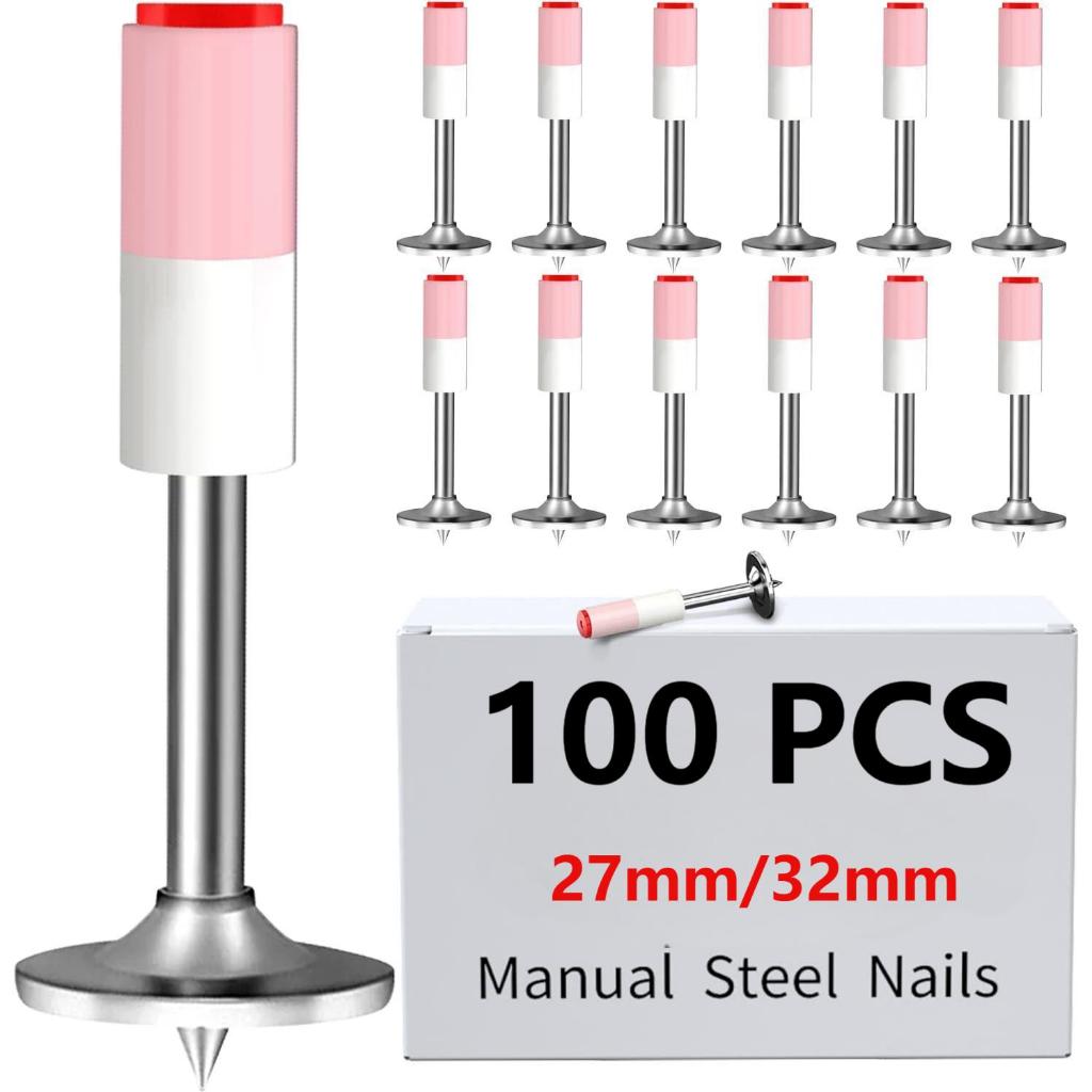 100pcs Paku Tembak Beton 25/32mm Paku Beton Kecil Paku Beton Tembak Utk Isi Paku Tembak Beton Tembak