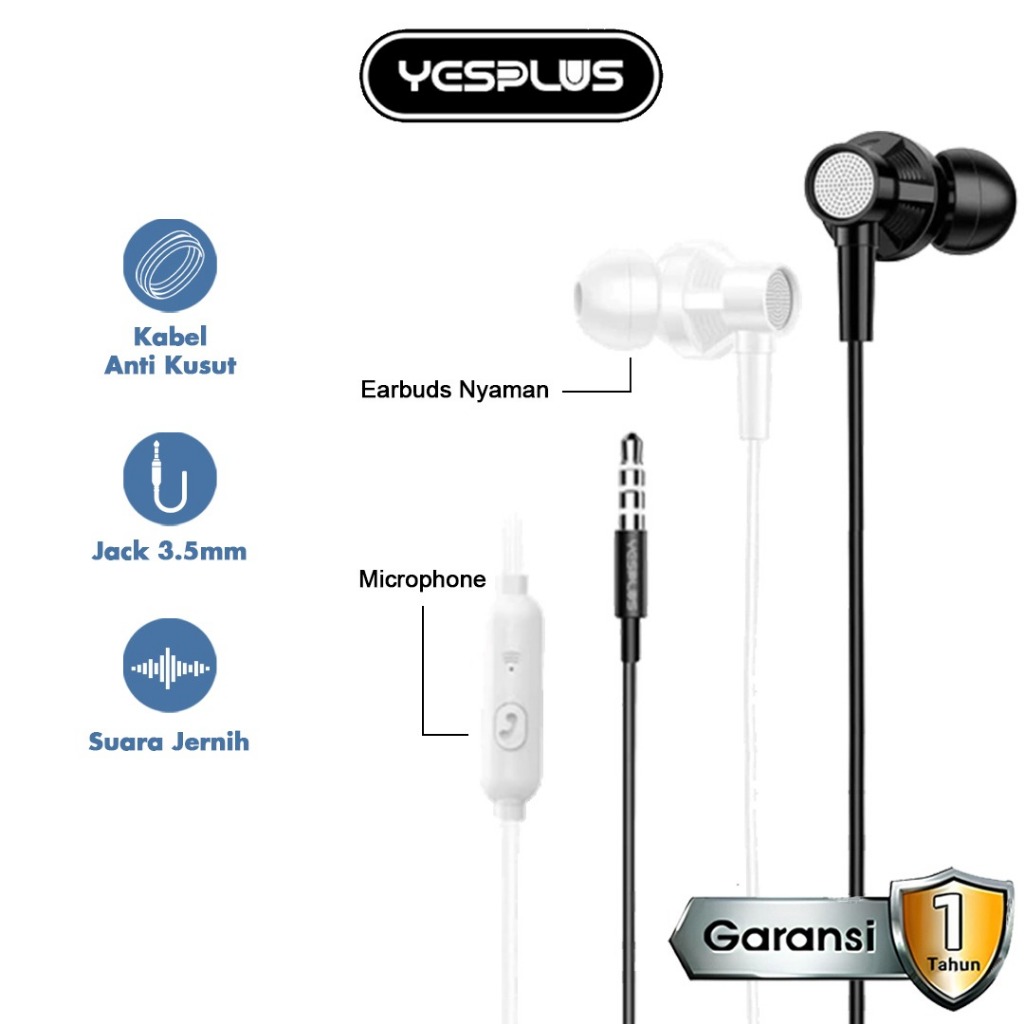 Headset/Handsfree YESPLUS YS-130 Earphone Buds  Hifi Microphone+Mic High Sound