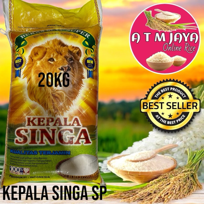 

Beras cap kepala singa premium 5kg 10kg 20kg termurah