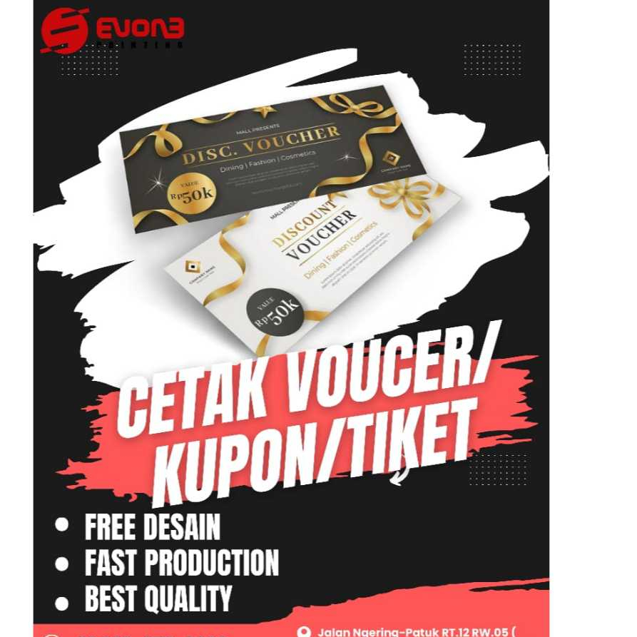CETAK VOUCHER/KUPON/TIKET