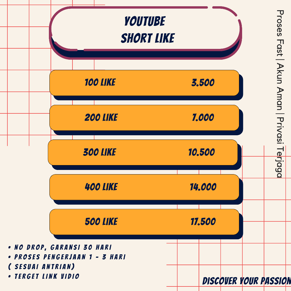 Youtube Short Like | Youtube Short Like Garansi | Youtube Short Like High Quality