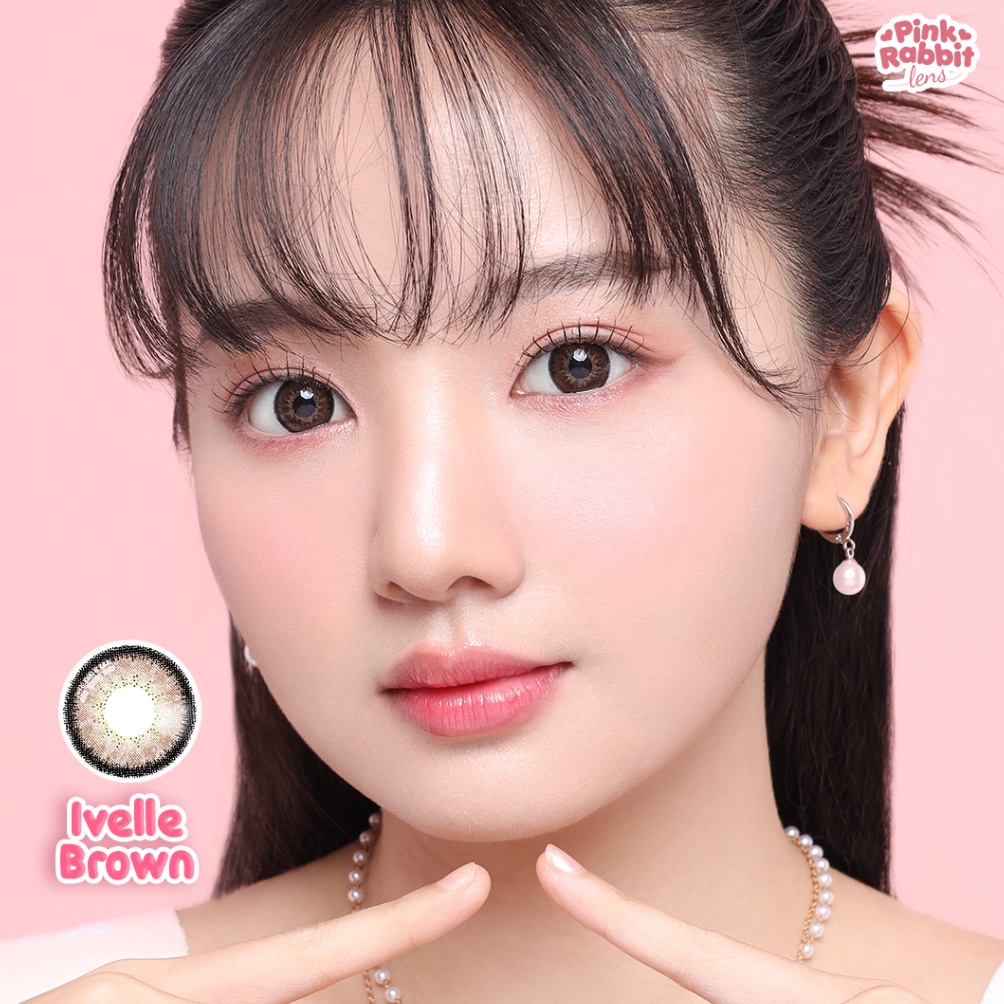 KODE R84A PINKRABBIT SOFTLENS IVELLE BROWN  Normal Minus 5 SD 1 1PCSSebelah