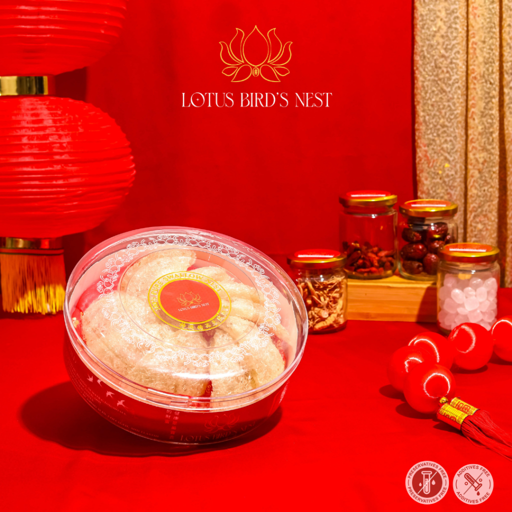 

LOTUS BIRD NEST DRY SARANG BURUNG WALET ASLI PREMIUM 80G