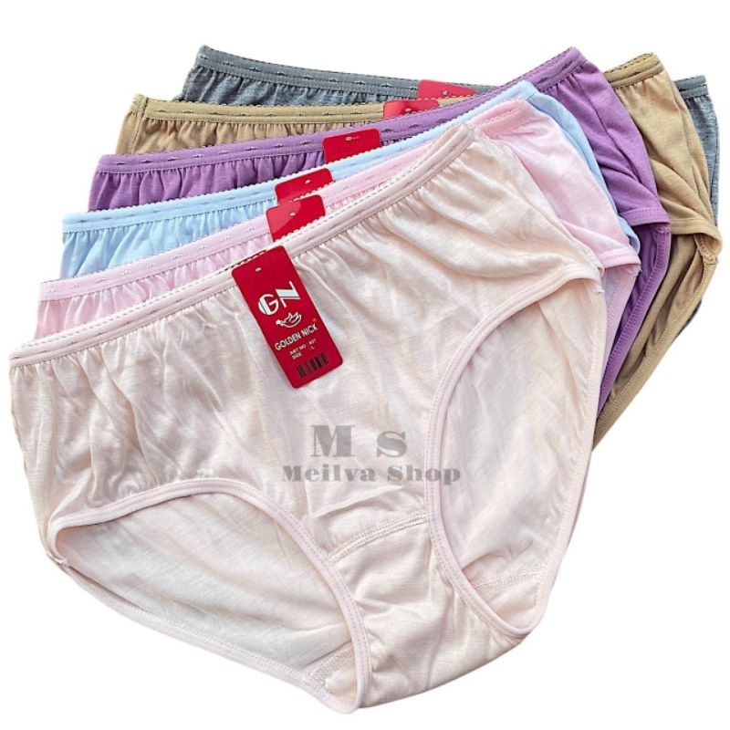 3pcs-Cd Golden nick 937-celana dalam wanita dewasa katun warna muda-cd cewek soft lembut & halus M,L