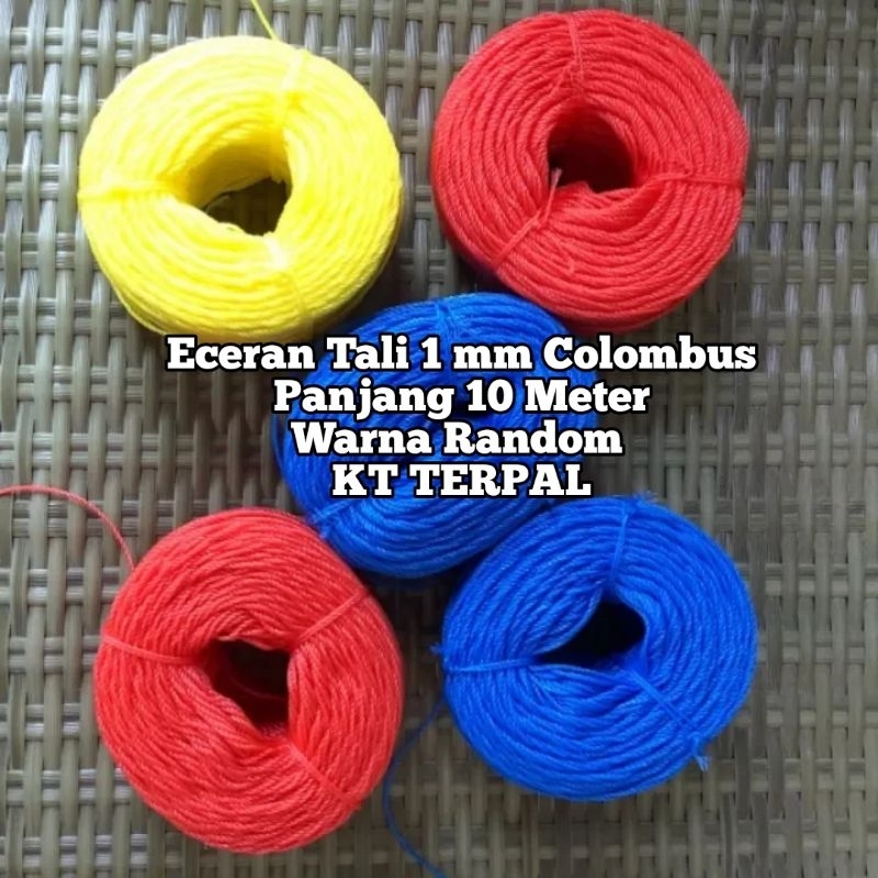 

Termurah Tali Colombus/Tali Layangan/Tali Tambang Ukuran 1mm Panjang 10 Meter