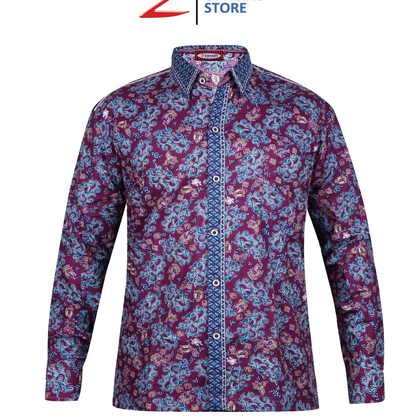 FG2 Zeintin  Baju Batik Couple Pasangan Pria WanitaKemeja Batik Orinal Zeintin UJ 3
