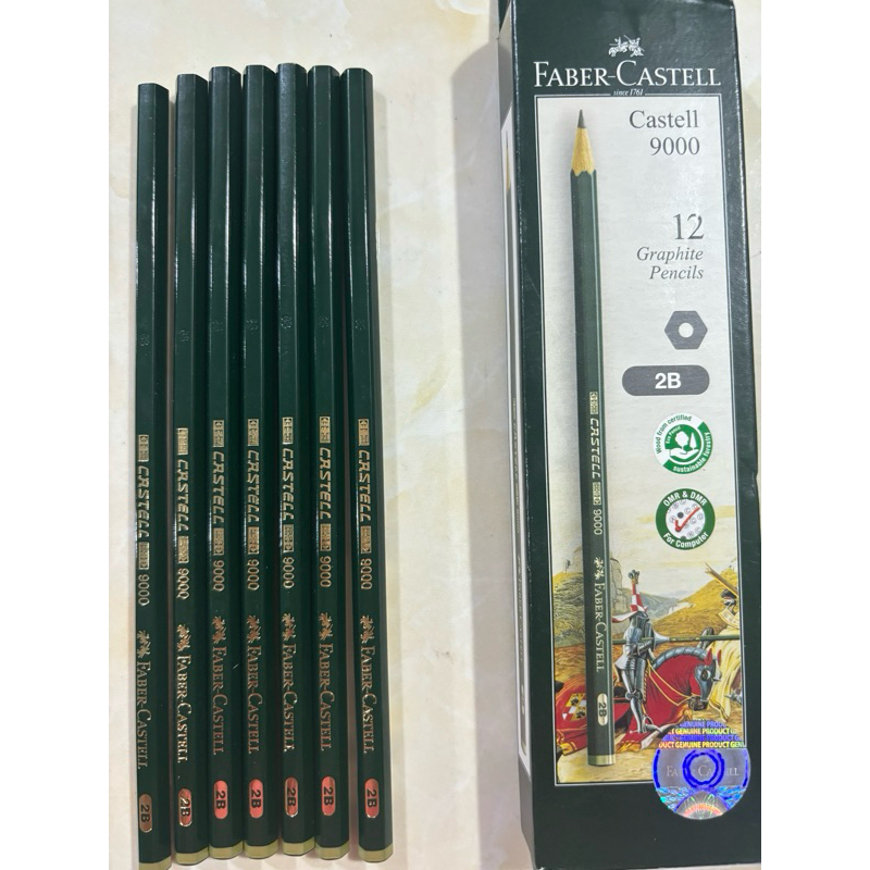 

Pensil 2B. 3B. 4B. 5B. 6B. 7B.8B.Hb.B.Pensil Ujian/ Pensil Faber Catell/ 1 Pcs / Kotak