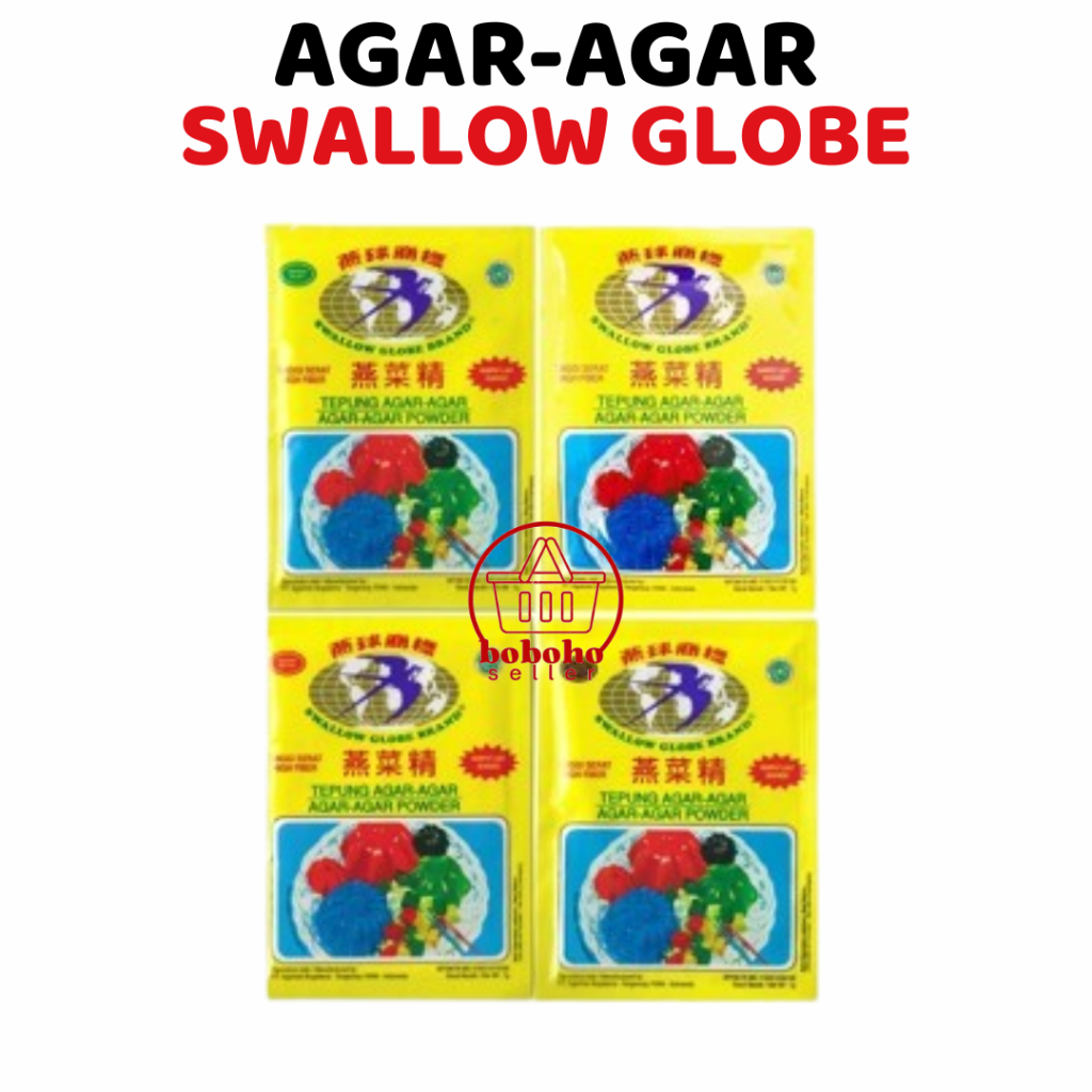 

Agar Agar Swallow Globe Varian Merah Putih Hijau Coklat 7 gr