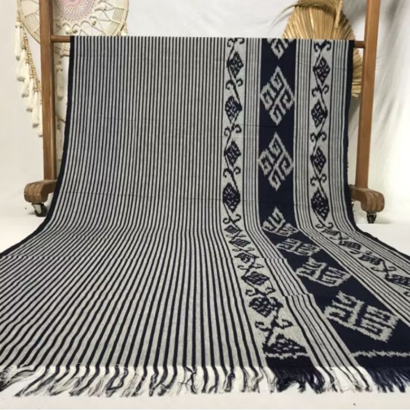 Kain Tenun Etnik Blanket Troso, Motif Mix Lurik