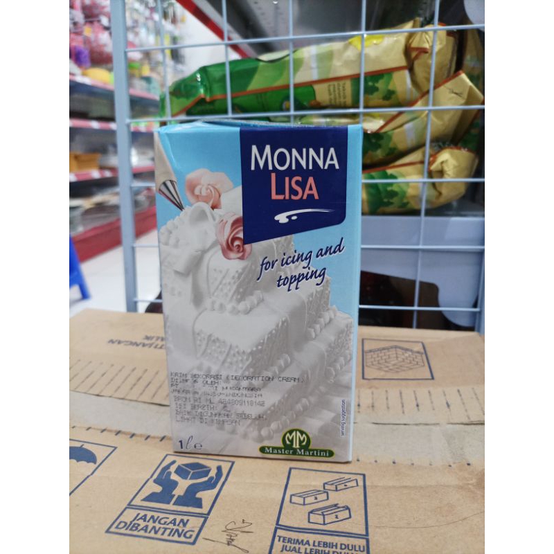 Monna Lisa Whipping Cream Cair Dekorasi Cake 1 Liter
