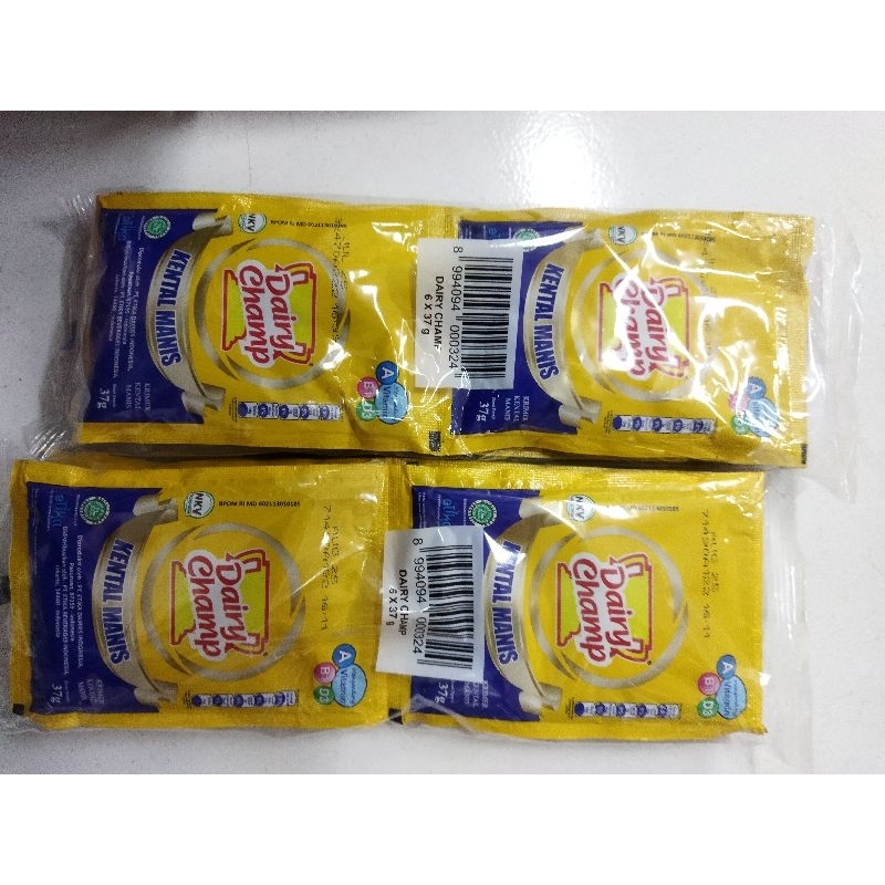 

Dairy Champ susu kental manis isi 6 sachet x 37gr