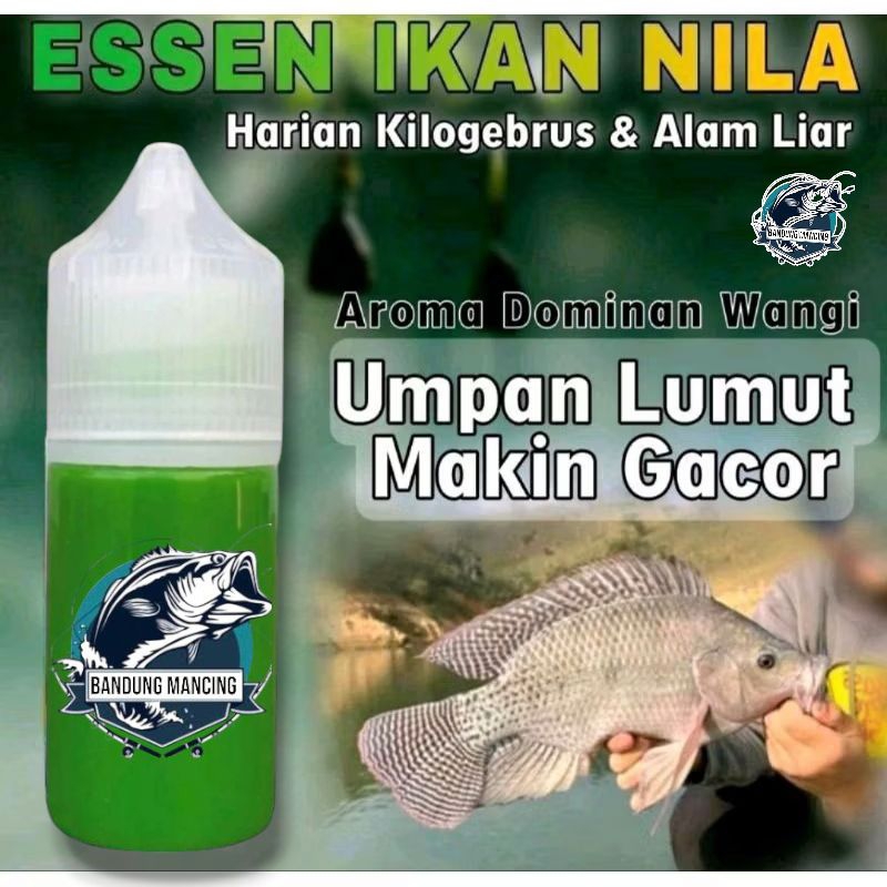 Essen Ikan   Khusus Mancing Ikan Nila Harian Dan Alam Liar 30ml, Essen Ikan Nila Paling Jitu, Essen 