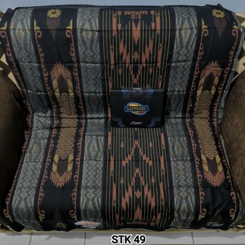 Sarung Sapphire / Sapire / Sapir Premium STK Songket Timbul Kembang Original