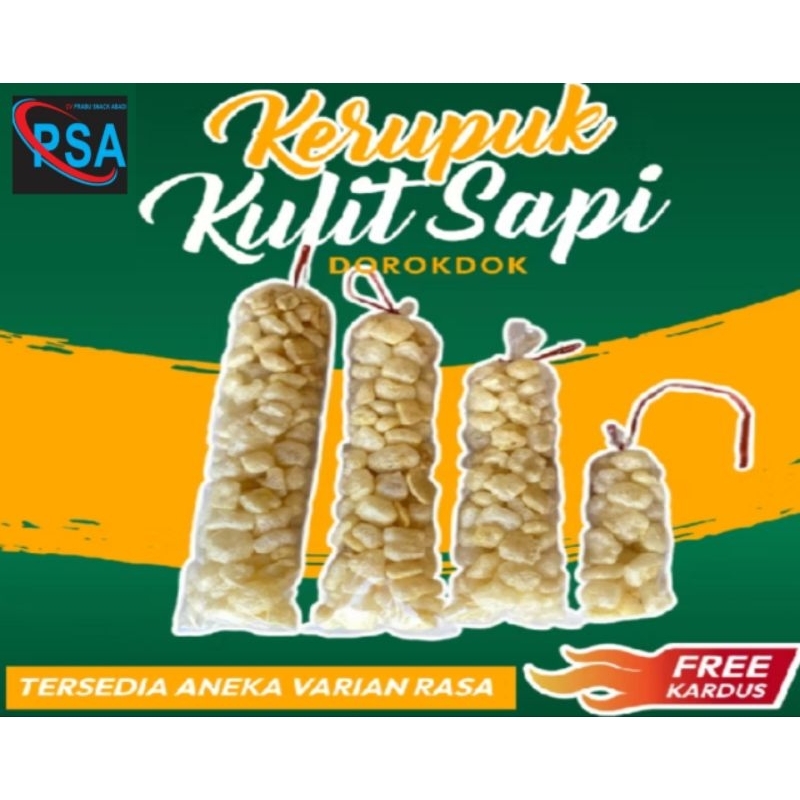 

Kerupuk Kulit Sapi Asli 200gram // Rambak Kulit Sapi Asli siap makan