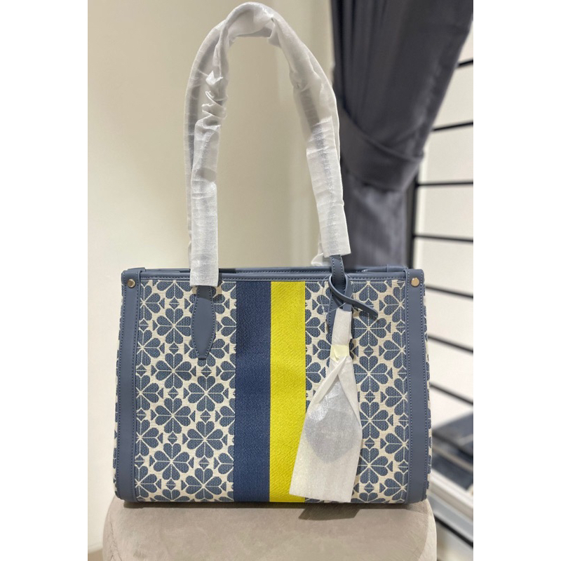 Kate Spade Jacquard tote morning sky