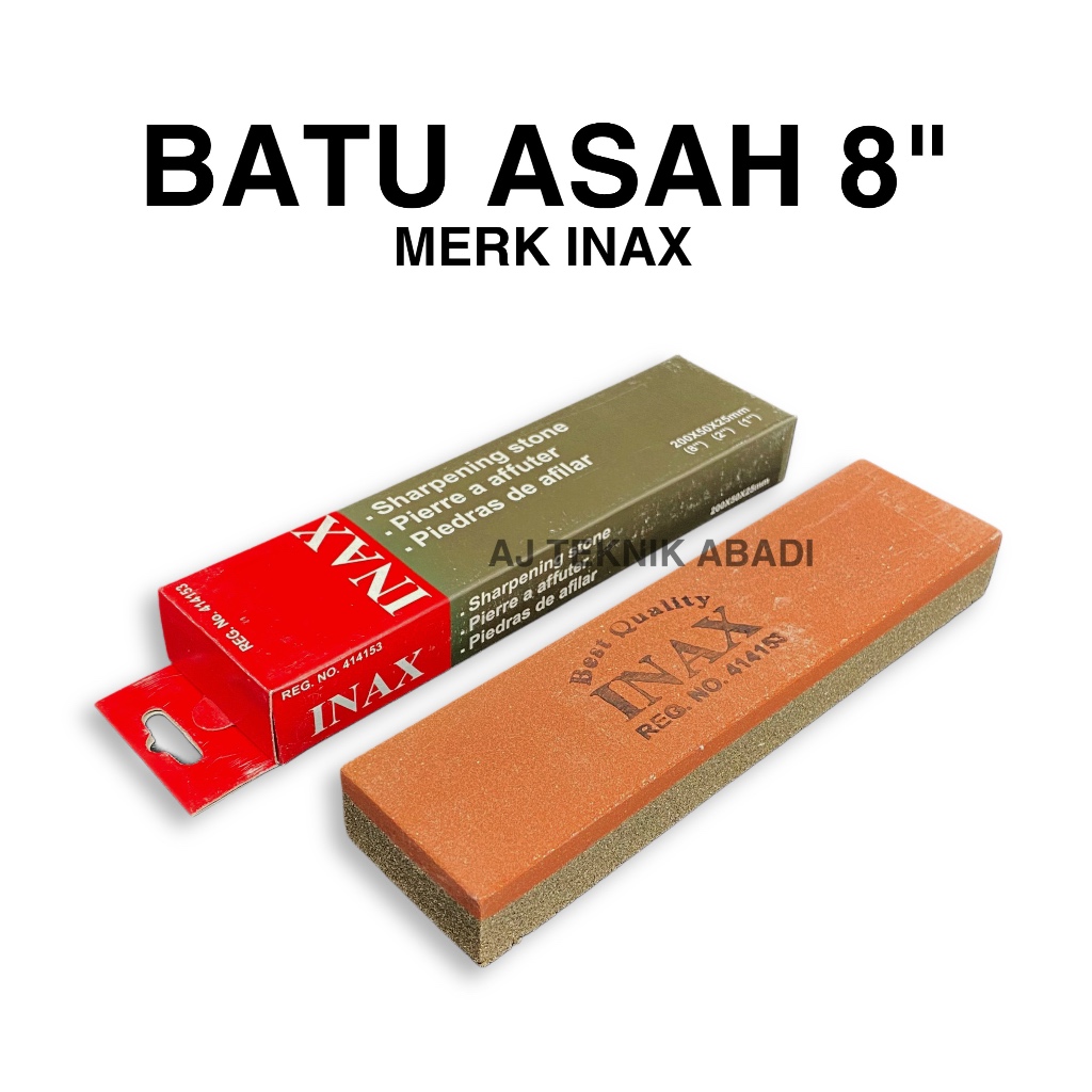 Batu Gosok Inax 8 inch - Asah Pisau / Ungkal / Sharpening Stone 8”