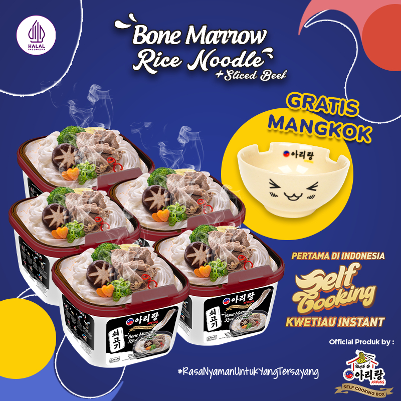

5 pcs Arirang Self Cooking Box Bone Marrow + Sliced Beef