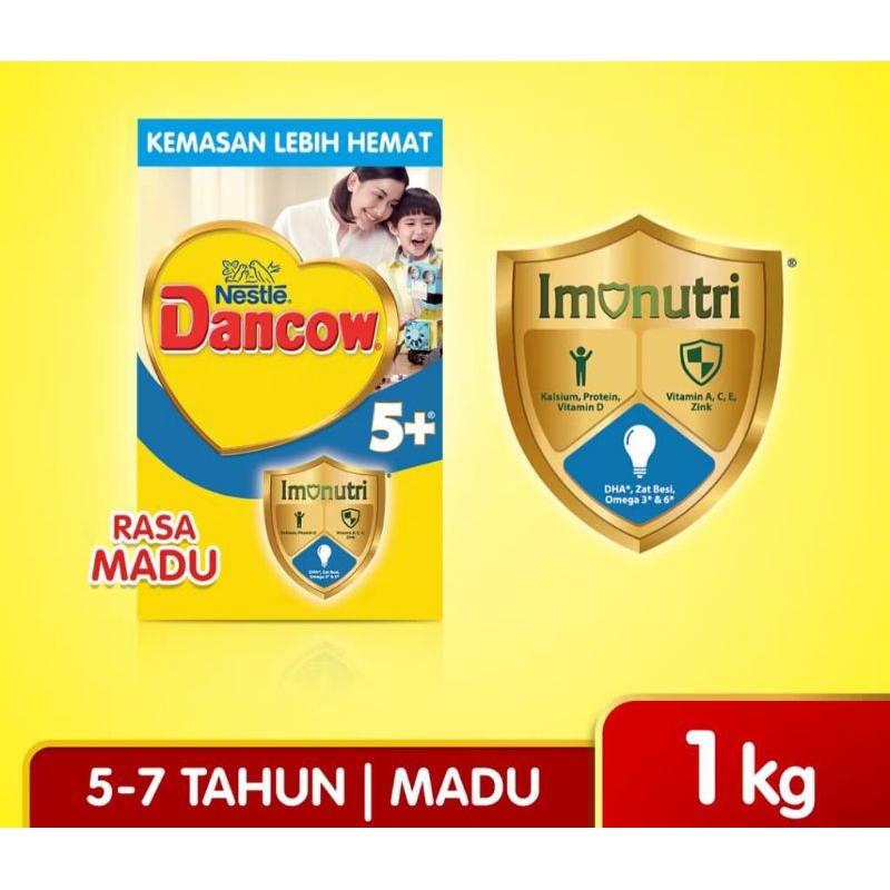 

Nestle Dancow 5+ Susu Pertumbuhan Rasa Madu 5-7 Tahun 1Kg