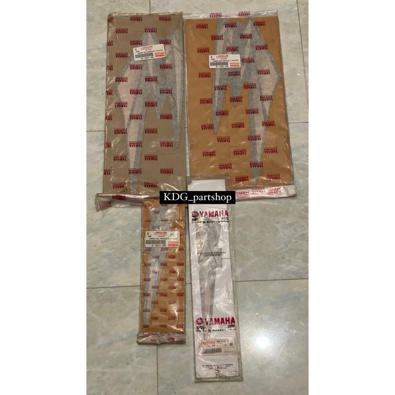 STRIPING LIS STIKER FULL SET BODY RX KING 2002 ORIGINAL YAMAHA NOS HIJAU BOTOL
