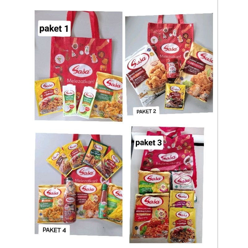 

paket sasa free tas cantik