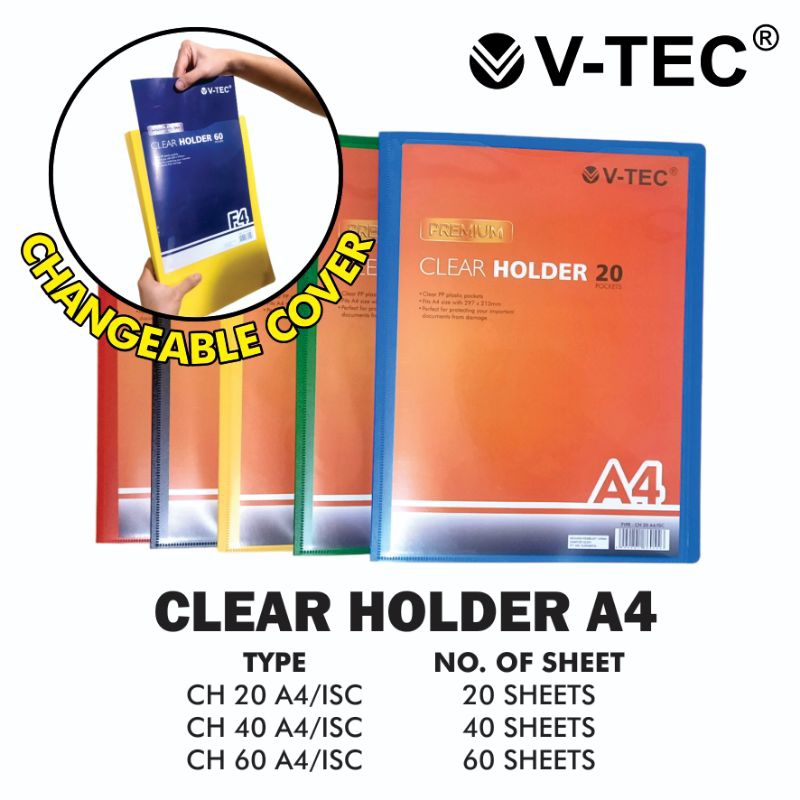 

V-TEC Clear Holder Type A4/ISC