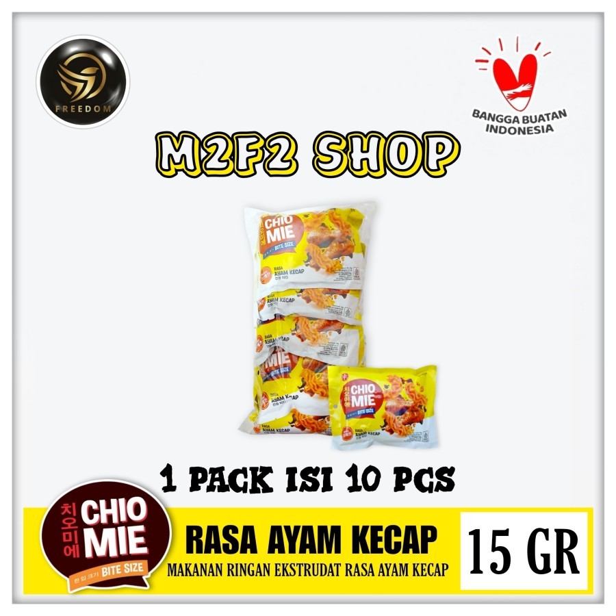 

Chio Mie Bite Size Soy Sauce Chicken | Snack Camilan Rasa Ayam Kecap - 15 gr (Kemasan 1 Pack)