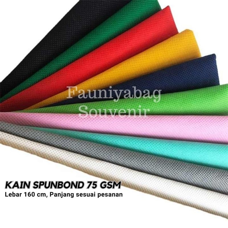 Kain Bucket Spunbond Furing 75 GSM Meteran ukuran 100 cm x 160 cm