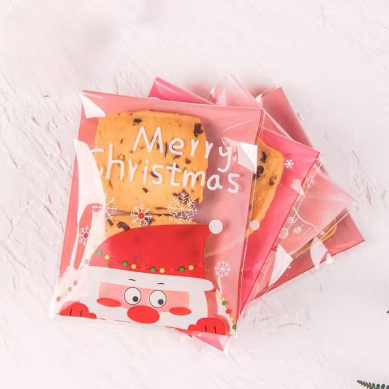 

SALE OPP NATAL 9X10CM MOTIF LUCU / KEMASAN COOKIES PEREKAT CHRISTMAS