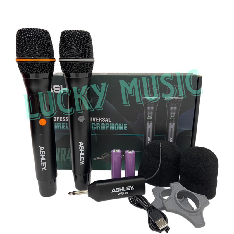 Mic wireless Ashley wr 400 Original mic WR 400 mic wr400 mic ashley mic transmitter